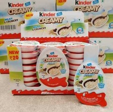 Kinder Creamy X 1 boîte x 24 pièces (19 g chacun) crémeux laiteux et croquant...
