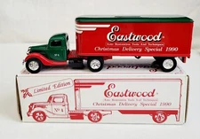ERTL Eastwood 1937 Ford Christmas Delivery Special 1990 bank with key & box