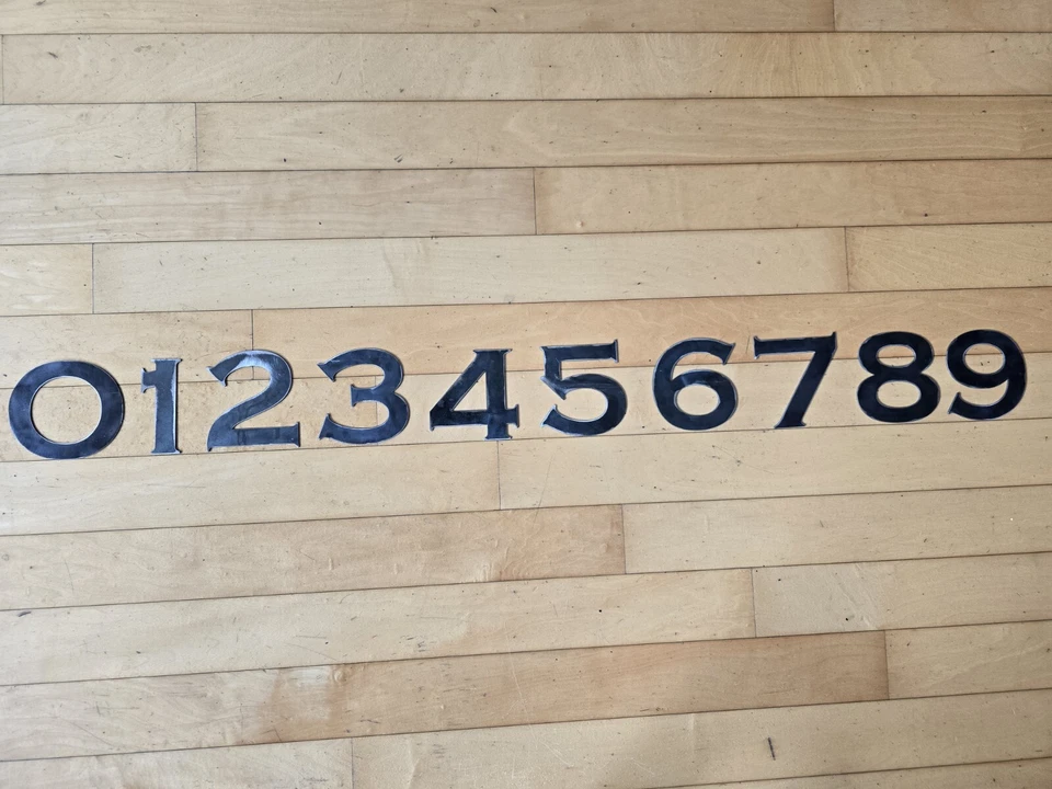 4" Tall precision cut metal letters, thick, weldable, 16 Gauge "Cooperhead Bold" - Image 3 of 4