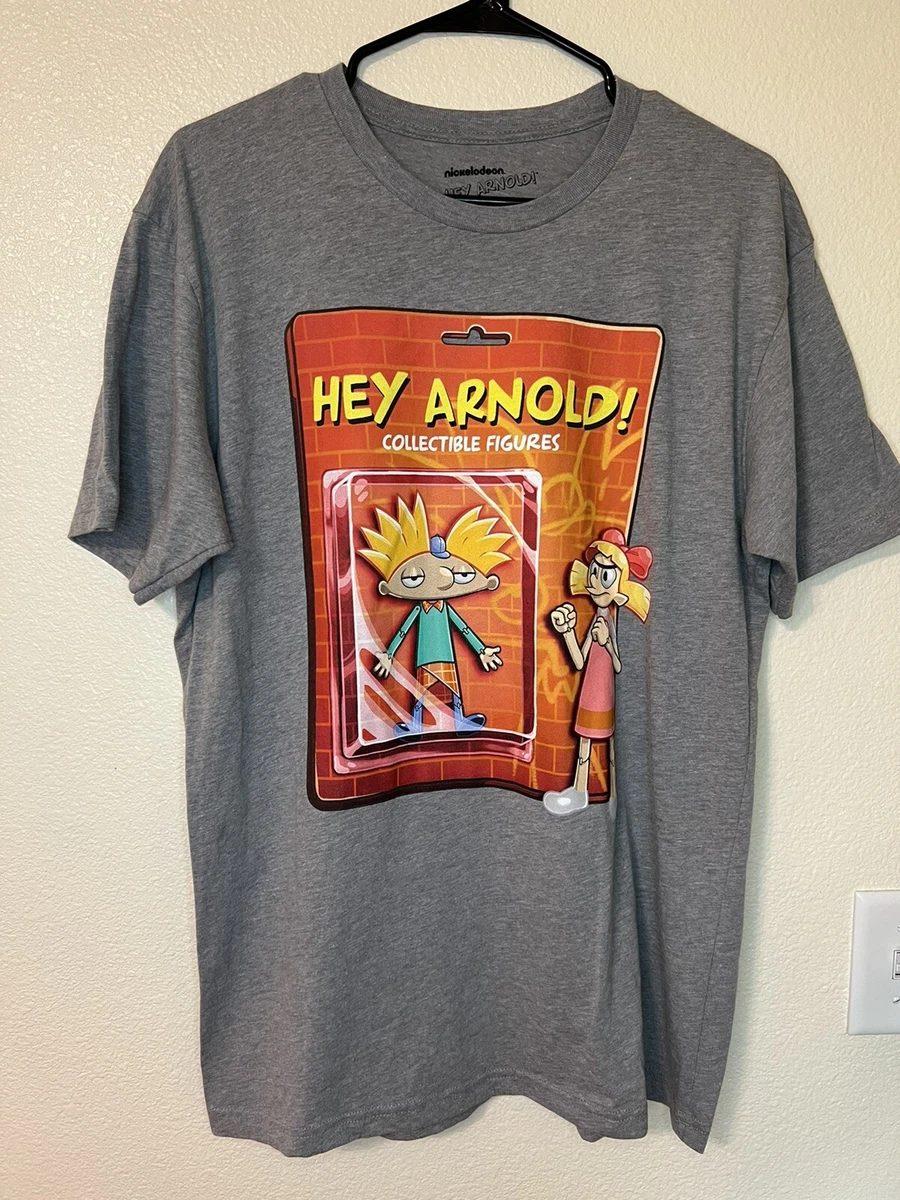 Nickelodeon Hey Arnold Collectible Figures wHelga Grey 2018 T-shirt Size L  | eBay