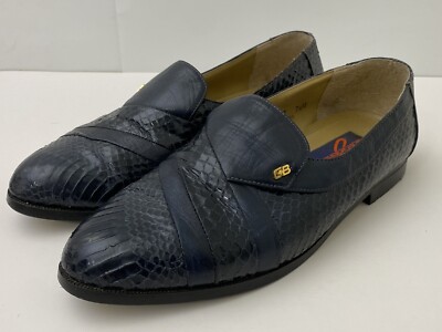 Giorgio Brutini Private Collection Genuine Snake Dress Shoes Size