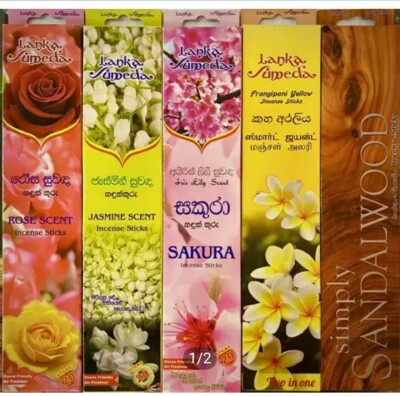 Ceylon Lanka Thai Sumeda Incense Sticks 100% High Natural Air Freshner - 5 Pack