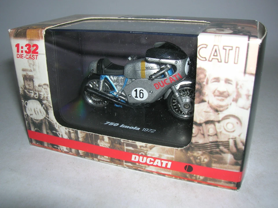 Schuco Ducati 750 Imola 1972 silber silver #16, 1:32 Art. 338 6603 - Bild 2 von 3