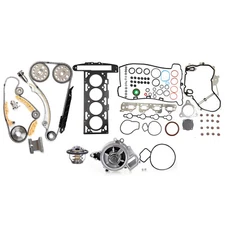 Timing Chain Gasket kit + Water Pump + Thermostat For 07-08 Chevrolet Cobalt