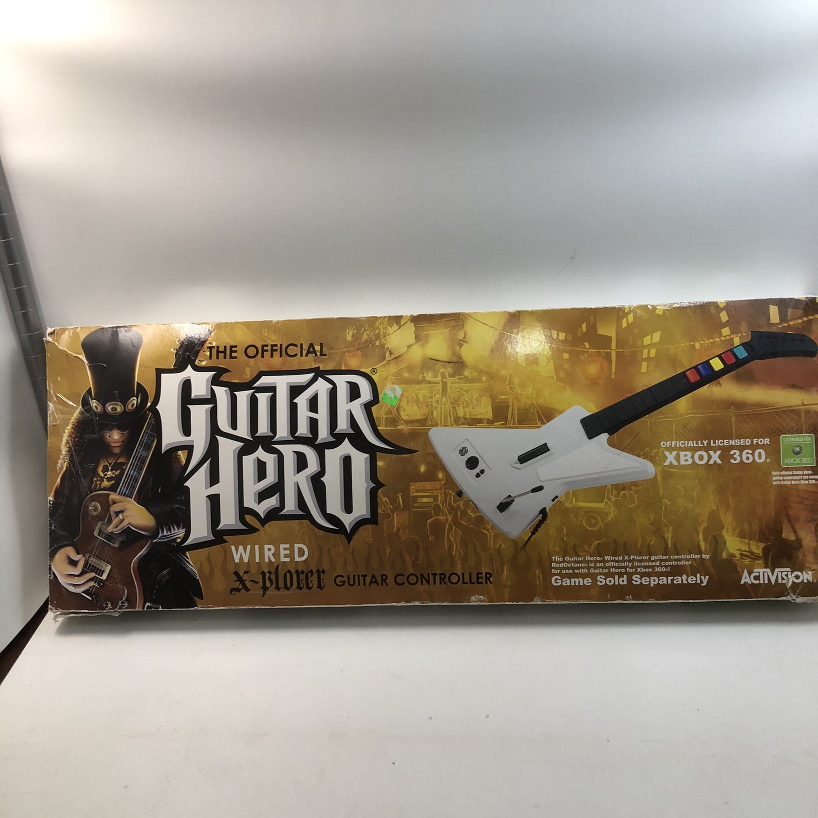 GH Guitar Hero Xplorer Xbox 360 Wired Guitar Controller RedOctane NEW