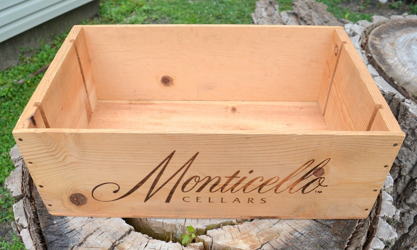 Vintage MONTICELLO CELLARS Wine Crate Holds 12 bottles 750 ml. * April 1989 eBay