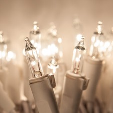 ViviLuxe TM Clear Mini Lights Incandescent Christmas Holiday Lights, White Wire