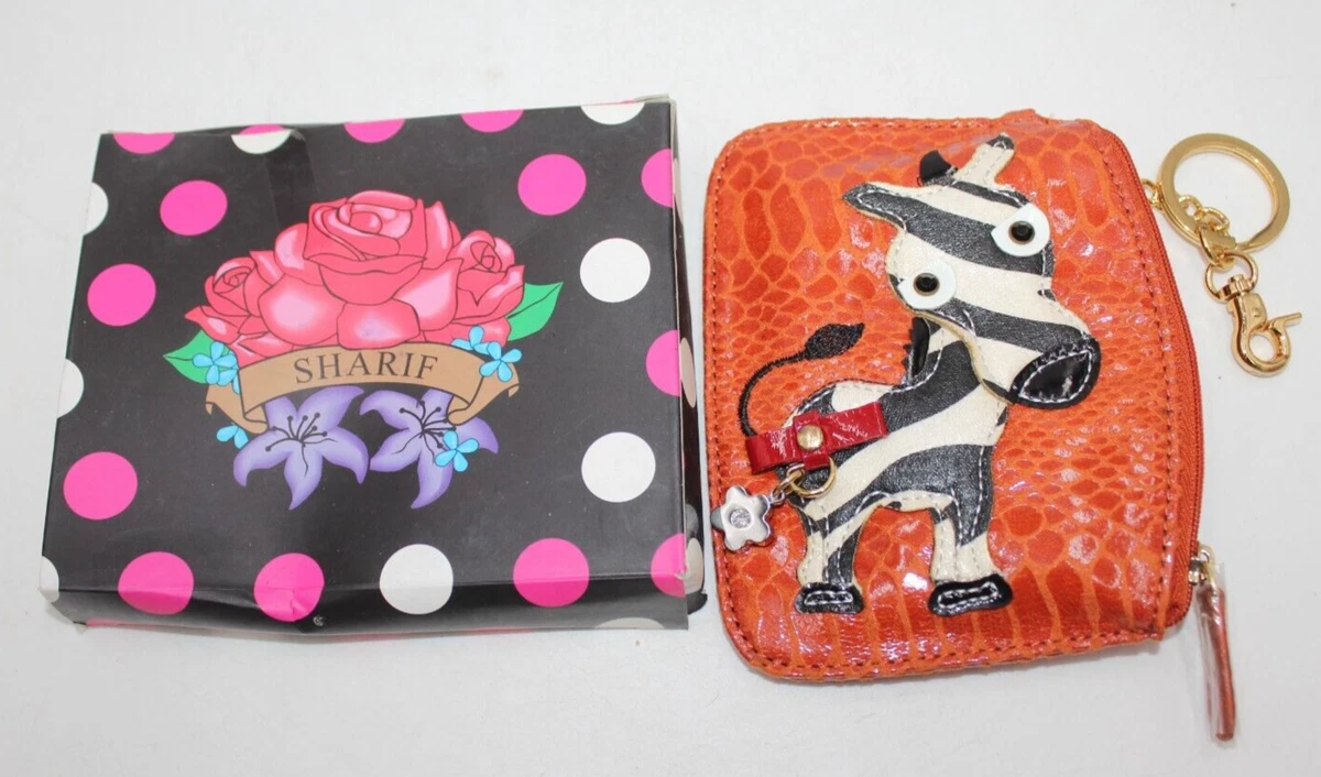 Sharif Coin Purse Zebra Horse Wristlet Wallet Zoo Zipper NWT