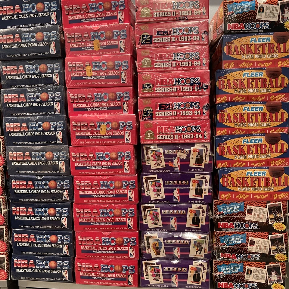 Huge Lot of 55 Unopened Old Vintage NBA Basketball Cards in NEW Sealed Packs - Image 4 of 4