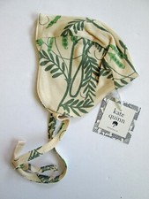 NEW Kate Quinn Pilot Flight Hat 6-12 Mos. Pea Pod Farm Garden All Organic Cotton