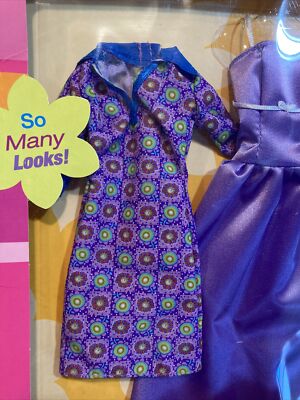 NRFB Barbie Couturier High Fashion Pack 1990 - Tenue Violette Originale #7096