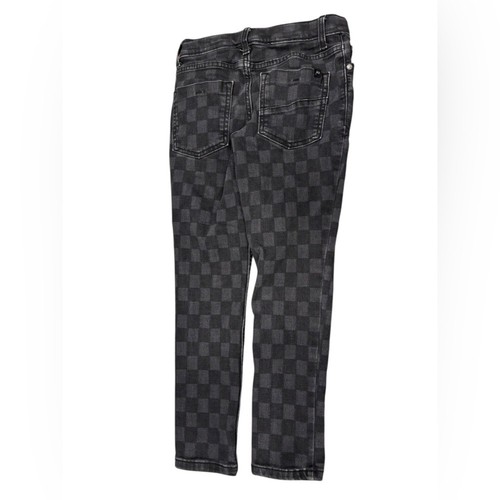 Art Class Target Boys Black Grey Checker Skinny Jeans Size 8 - Good Condition - Picture 2 of 4