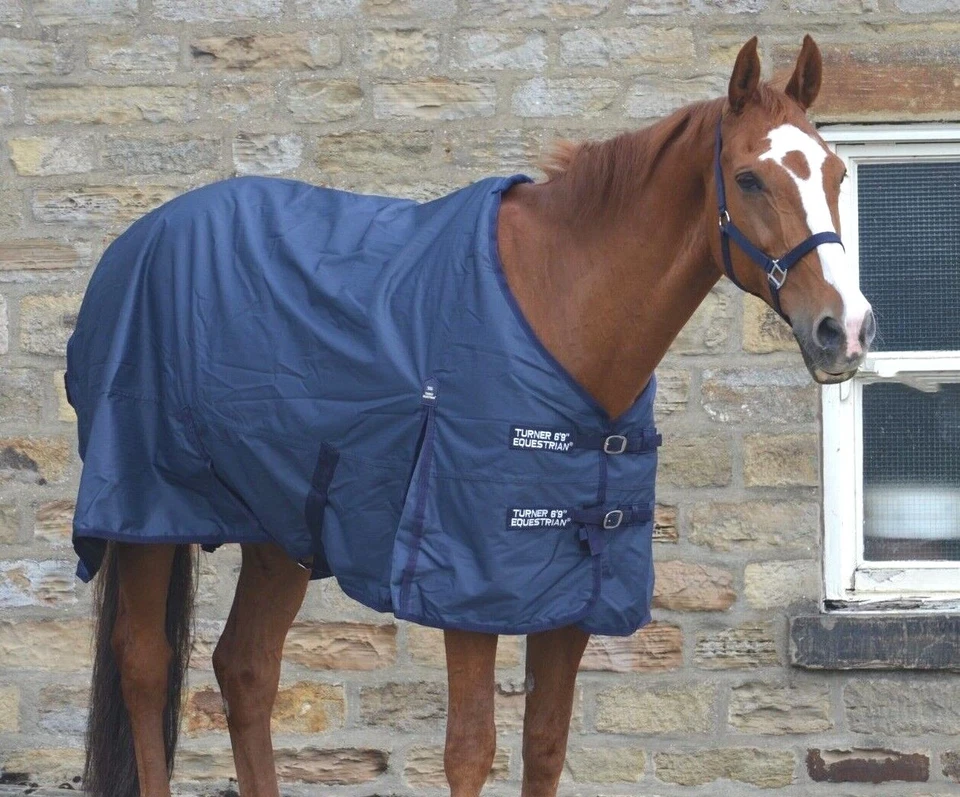 Turners Navy Lightweight 50g Pferd Pony wasserdicht 600d Weidedecke Ripstop
