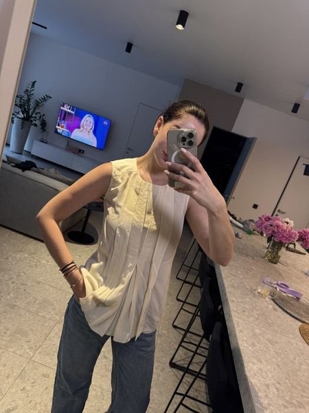 Women Kiton Shirt Silk S