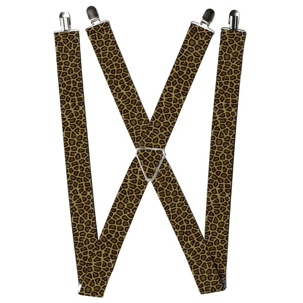 Buckle-Down Suspenders, Leopard Brown 1.5-Inch Wide Regular (Us Import)-image