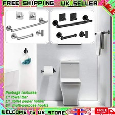 Toilet Wall Mounted Bathroom Hardware 5pcs/Sets Towel Rack Toilet Paper Holder 