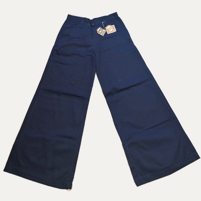 Vintage, 90er, Deadstock, Baggy, blau, Baumwolljeans mit Original Etikett Taille 30