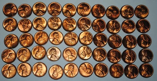 BU 1949 D Lincoln Wheat Cent roll