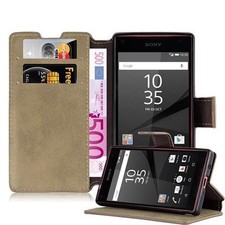 Case for Sony Xperia Z5 COMPACT Protection Book Cover Stand Card Slot Wallet