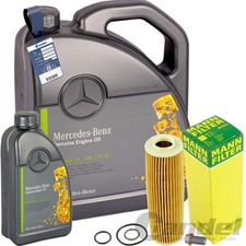 MANN ÖLFILTER+6L ORIGINAL 5W30 für MERCEDES C-KLASSE W204 E-KLASSE W212 SLK R172 MANN ÖLFILTER+6L ORIGINAL 5W30 für MERCEDES C-KLASSE W204 E-KLASSE W212 SLK R172