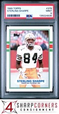 1989 TOPPS #379 STERLING SHARPE RC PACKERS PSA 9