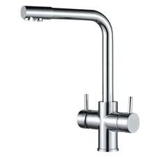 5 Way Tap ISABELLA Stainless Steel Solid L-Spout | Chrome, Black, Brushed