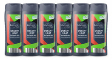 Lacura Men Desert Heat Shower Gel 6 Pack 300ml Each | Refreshing Performance 6.65 per litre