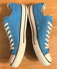 EUC Converse All Star Chuck Taylor Blue Low Top Sneakers Men 9 Women 11