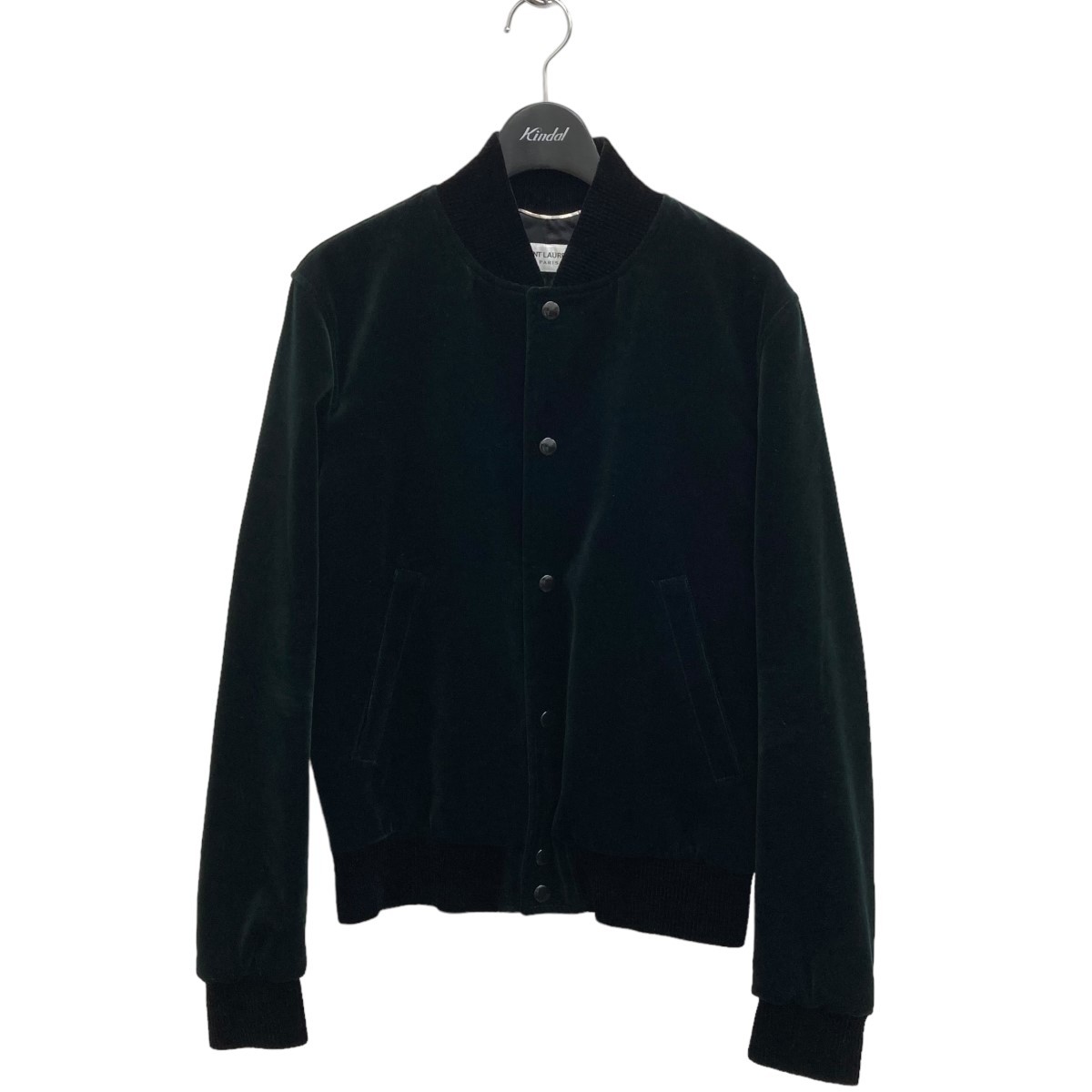 Giacca Saint Laurent Teddy blusa verde bosco scuro Yp53 2022 usata