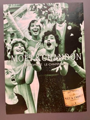 1994 Moet & Chandon Le Moment Le Champagne Hochzeit Vintage Ad Werbung Reklame