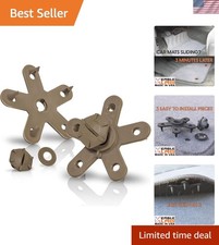 Reinforced Plastic Floor Mat Clips - 8 Universal Sets for Clean Car Interiors