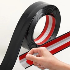 L-Shaped Corner Guards, Peel and Stick Molding 16.4ft x 0.8in, Matte Black