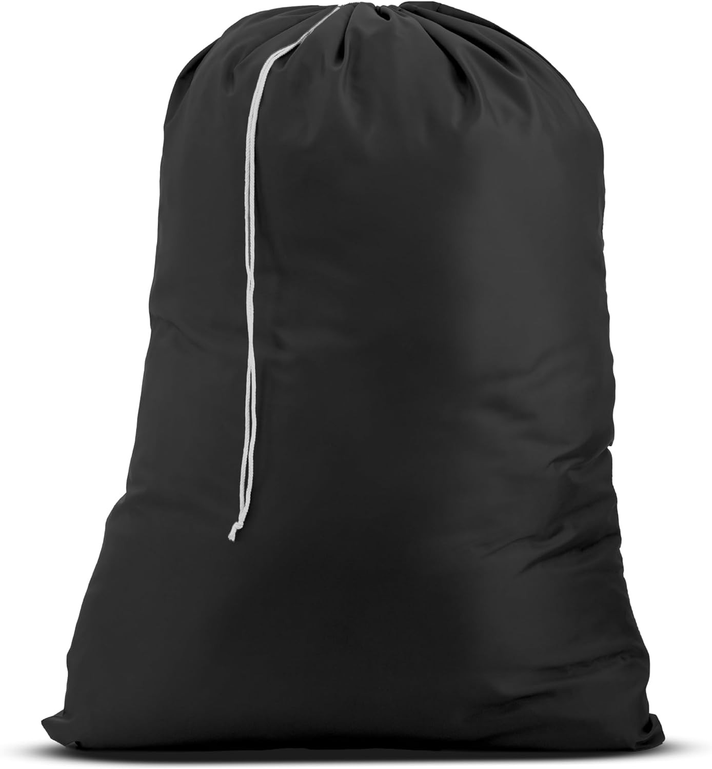 Bolsa Colada Nylon XL para Lavable Capacidad Cierre Cordón 2 Cargas de Negro