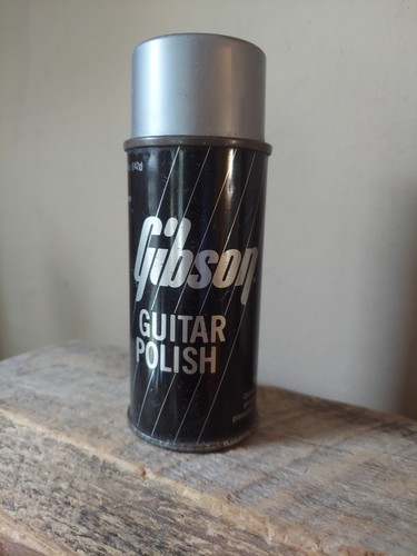 Vintage Gibson Guitar Polish Spray Can 5 oz prop display