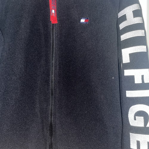 Xl Youth Tommy Hilfiger Zip Up Sweater Black - Picture 2 of 5