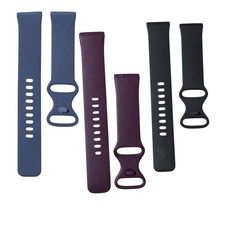 Fitbit Inspire Band Lot 3 Pack Silicone Replacement Straps Blue Purple Black
