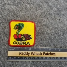Vintage Cobra Patch Shelby Car Auto 70s 80s Y9