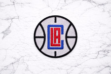 LOS ANGELES CLIPPERS VINTAGE Embroidered Iron/Sew On Patch 3"ROUND FREE SHIPPING