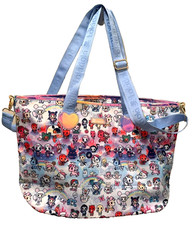 Tokidoki "Naughty or Nice" Overnight Bag - Large, Light Blue, Multi-Character