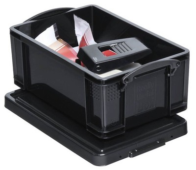 Really Useful Box Aufbewahrungsbox 9,0 l schwarz 39,5 x 25,5 x 15,5 cm, 1 St.