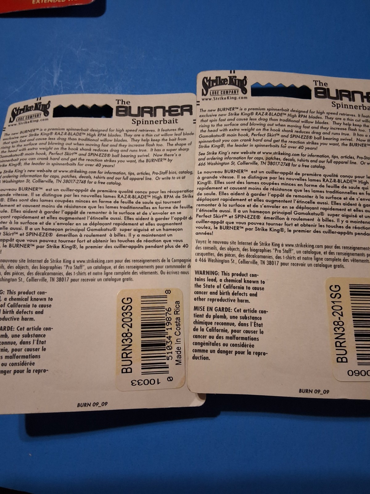 Strike King The Burner Bait SPINNERBAIT 3 TOTAL 3/8 OZ. - Image 5