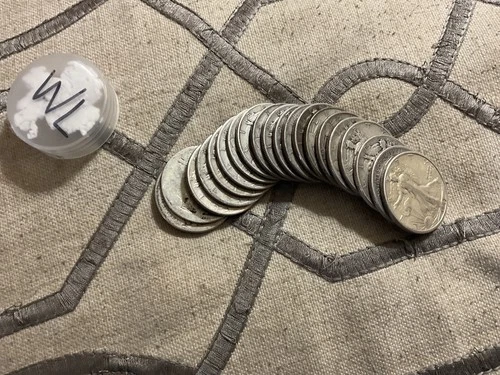 Random Dates Walking Liberty Half Dollars 90% fine silver uncertified & ungraded