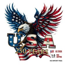 2pcs USA 250th Anniversary Merchandise - Patriotic 250th Year Vintage Style