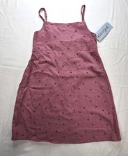 Cat  Jack Girls Rose Heart Print Sundress XS 4/5 Pink Sleeveless Summer