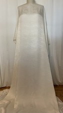 Luxe And Unique 100 Silk Charmeuse Dots Off White Fabric 2.25 Yard Long 56"Wide