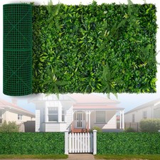 Artificial Boxwood Roll 40x120 in 33.33 sqft UV-Anti Faux Ivy Grass Wall