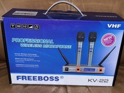 FreeBoss KV-22 Professional Wireless Dual Microphone New