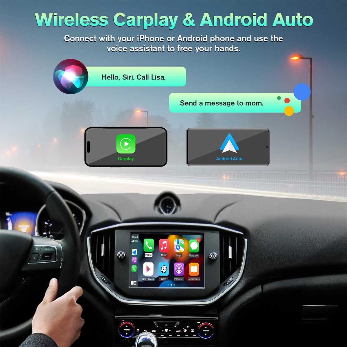 For Maserati Quattroporte Wireless Apple Carplay Android Auto Retrofit Decoder