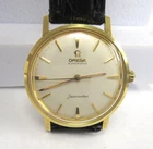 Vintage 18K Gold OMEGA  34mm Seamaster Auto Strap Watch -24J, Cal. 552, c) 1961