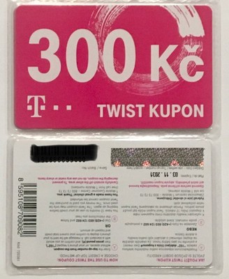 T-Mobile 300 CZK Twist-Gutschein Tschechische Karte Aufladecode Prepaid-Code